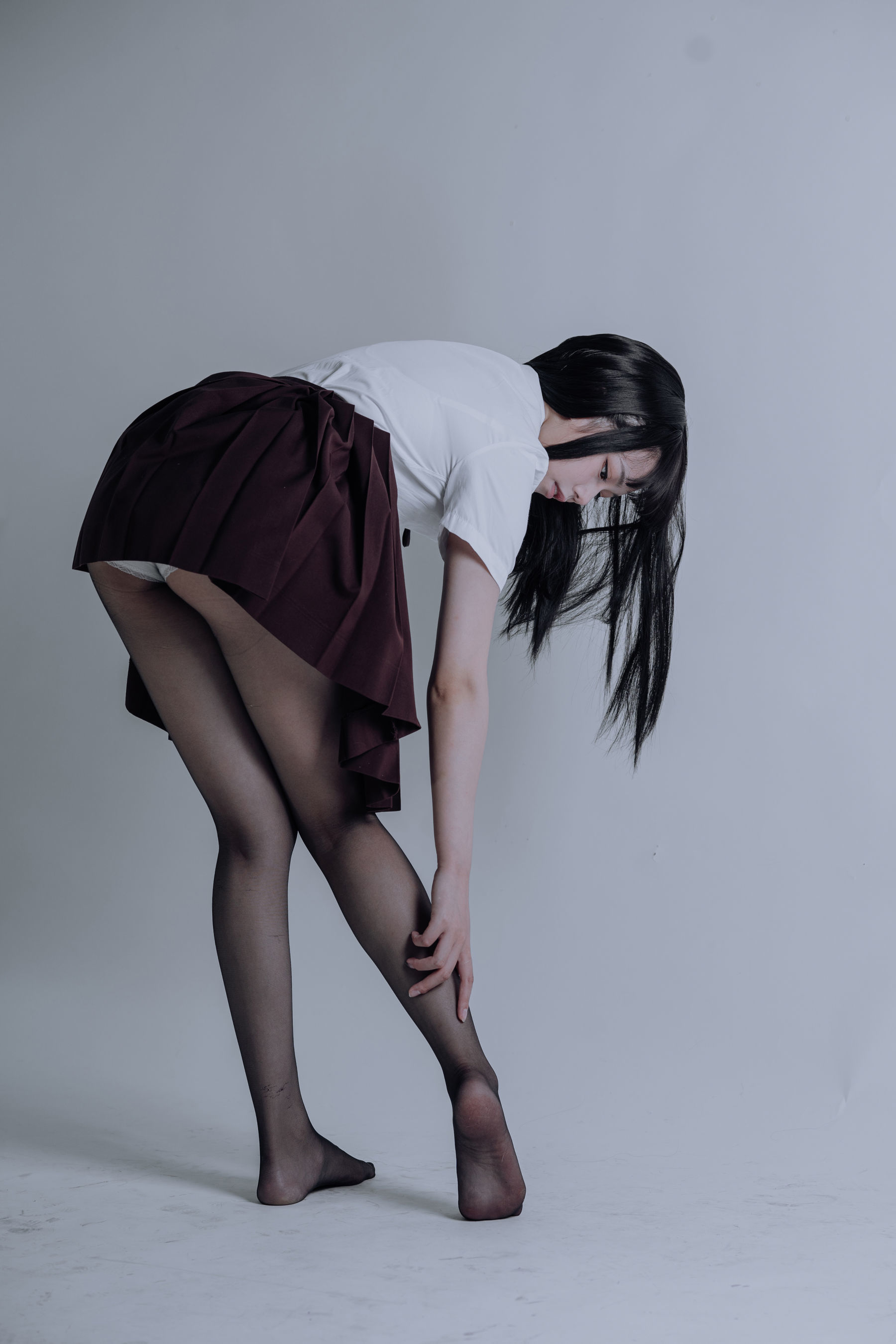 七月喵子–JK黑丝插图2